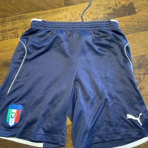 Puma Italian National soccer team training shorts